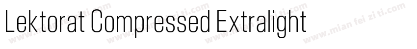 Lektorat Compressed Extralight字体转换